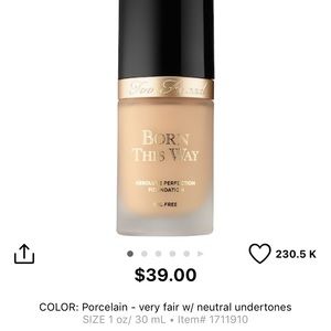 Too Faced Born This Way Porcelain